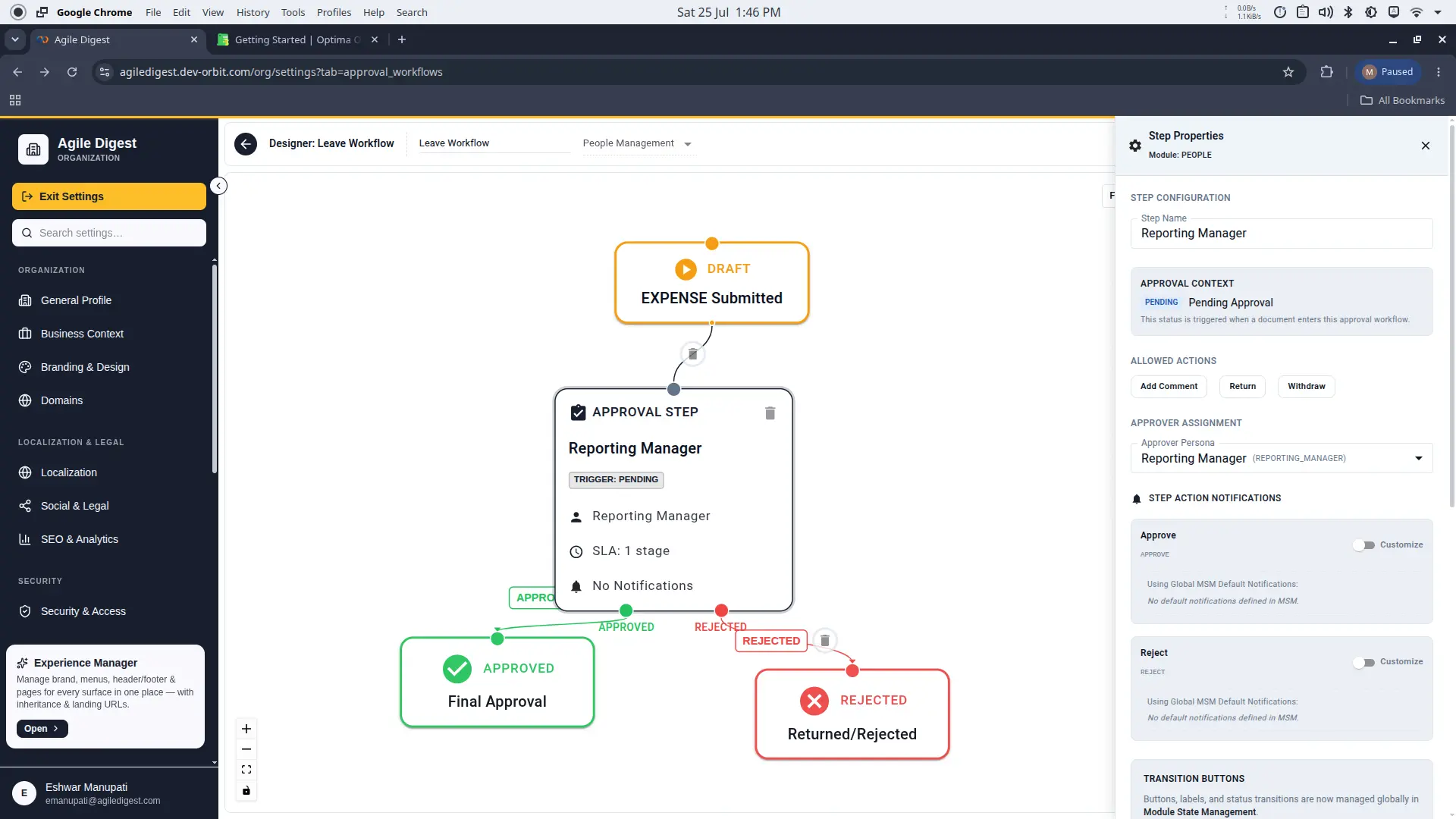 Leave Workflow Designer
